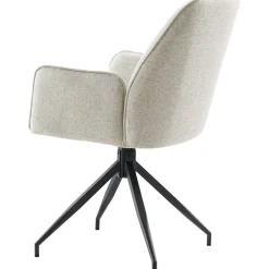 Eetkamerstoel Parson draaibaar lichtgrijs