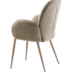 Eetkamerstoel Ranlo met armleuning taupe