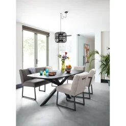 Eetkamerstoel Thurso lichtgrijs