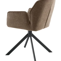 Eetkamerstoel Wadlo draaibaar bruin