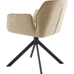 Eetkamerstoel Wadlo draaibaar beige