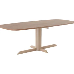Eettafel Levado met kolompoot 225x100 cm Deens ovaal