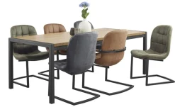 Eettafel Mantera 220x100 cm rechthoekig lichtbruin