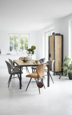 Eettafel Mantera 190x90 cm rechthoekig lichtbruin