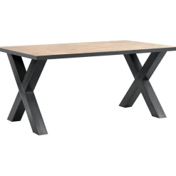 Eettafel met kruispoot Silvares 164x100 cm rechthoekig