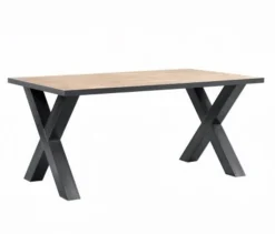 Eettafel met kruispoot Silvares 164x100 cm rechthoekig