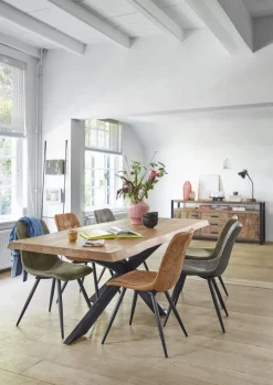 Eettafel Newhaven mangohout 180x90 cm rechthoekig