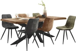 Eettafel Newhaven mangohout 240x100 cm rechthoekig