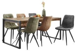 Eettafel Newhaven U-poot 140x80 cm rechthoekig