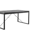 Eettafel Newhaven U-poot zwart 160x90 cm rechthoekig
