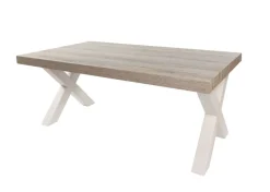 Eettafel Silvares met kruispoot 184x100 cm rechthoekig