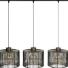 Hanglamp Bincerro donkerbrons metaal 3-lichts