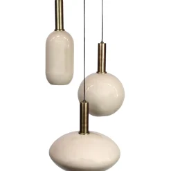 Hanglamp Bincerro metaal taupe 3-lichts cluster
