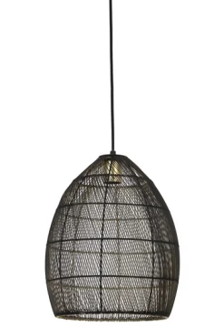 Hanglamp Merrit 30x37 cm zwart