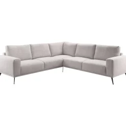 Hoekbank Lindon lichtgrijs basic comfort