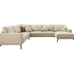 Hoekbank links Alburg beige premium comfort
