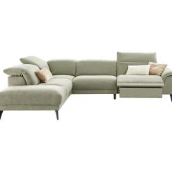 Hoekbank links Alunda groen relaxfunctie excellent comfort