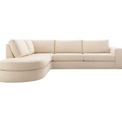 Hoekbank links Azara beige premium comfort