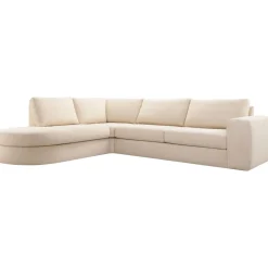 Hoekbank links Azara beige basic comfort