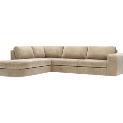 Hoekbank links Azara bruin basic comfort