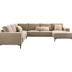 Hoekbank links Calira bruin basic comfort