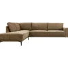 Hoekbank links Clanton bruin basic comfort