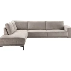 Hoekbank links Clanton taupe basic comfort