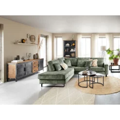 Hoekbank links Coventry groen premium comfort