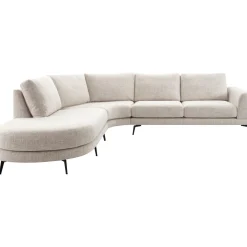 Hoekbank links Flandria beige basic comfort