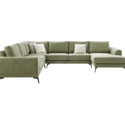 Hoekbank links Flandria groen basic comfort