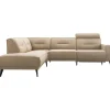 Hoekbank links Hazima beige met relaxfunctie excellent comfort