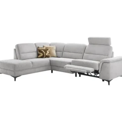 Hoekbank links Mirtho grijs relaxfunctie excellent comfort