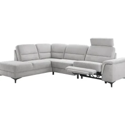 Hoekbank links Mirtho grijs relaxfunctie premium comfort