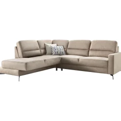 Hoekbank links Mirtho microleder taupe excellent comfort