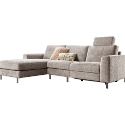 Hoekbank links Totham bruin relaxfunctie basic comfort