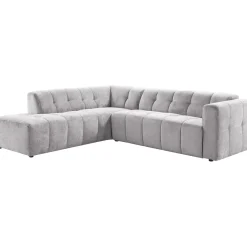 Hoekbank links Vizela grijs premium comfort