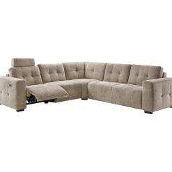 Hoekbank Moulti grijs relaxfunctie links excellent comfort