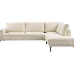 Hoekbank rechts Alburg beige basic comfort