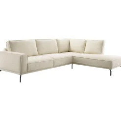 Hoekbank rechts Alburg beige basic comfort