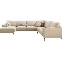 Hoekbank rechts Alburg beige premium comfort