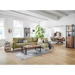 Hoekbank rechts Alburg mosgroen premium comfort