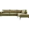 Hoekbank rechts Alburg mosgroen basic comfort