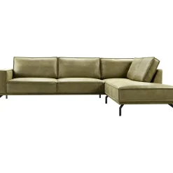 Hoekbank rechts Alburg mosgroen basic comfort