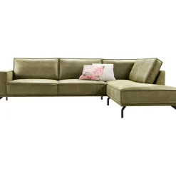 Hoekbank rechts Alburg mosgroen basic comfort