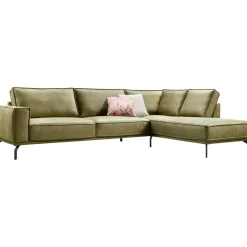 Hoekbank rechts Alburg mosgroen basic comfort