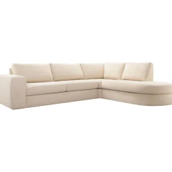 Hoekbank rechts Azara beige premium comfort