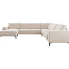Hoekbank rechts Calira beige basic comfort