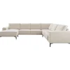 Hoekbank rechts Calira beige premium comfort