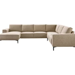 Hoekbank rechts Calira bruin basic comfort