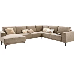 Hoekbank rechts Calira bruin basic comfort